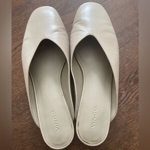 Vince Women's Off-White Leather Mules